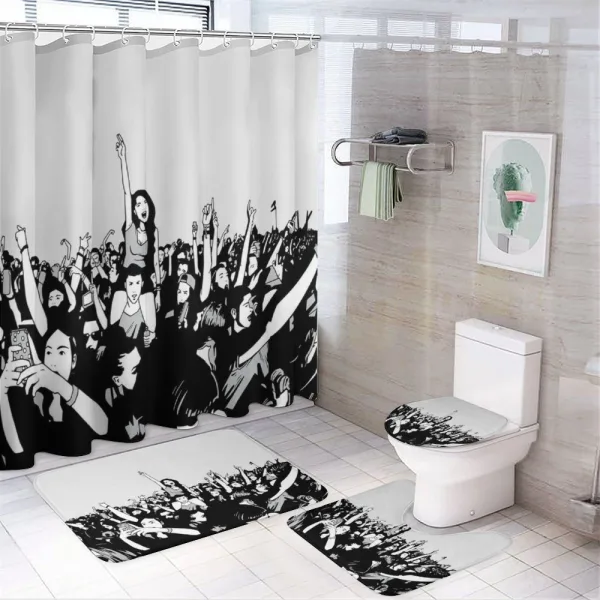 Concert Theme on a shower curtain