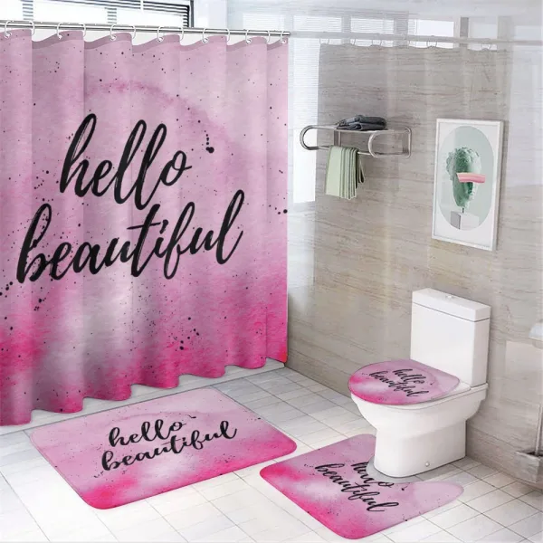 Feminine Romantic on a shower curtain