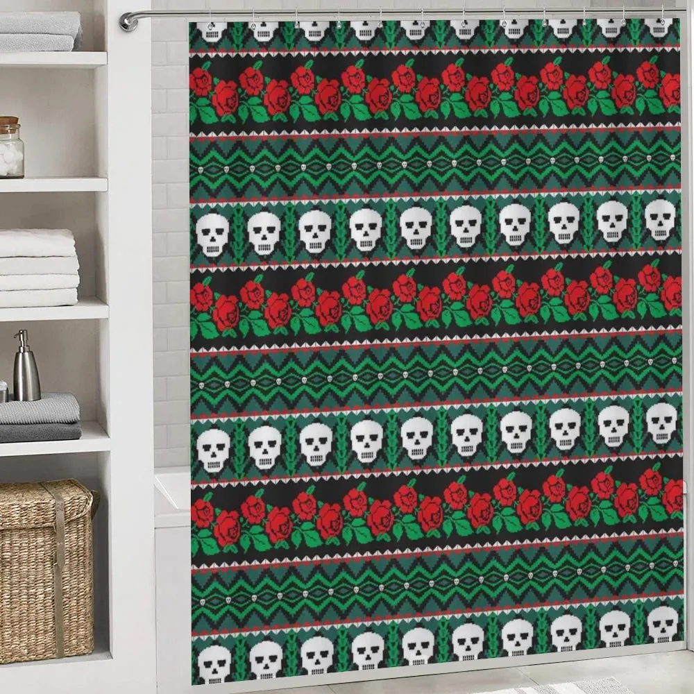 Folk Art Skulls Roses — Detail 4