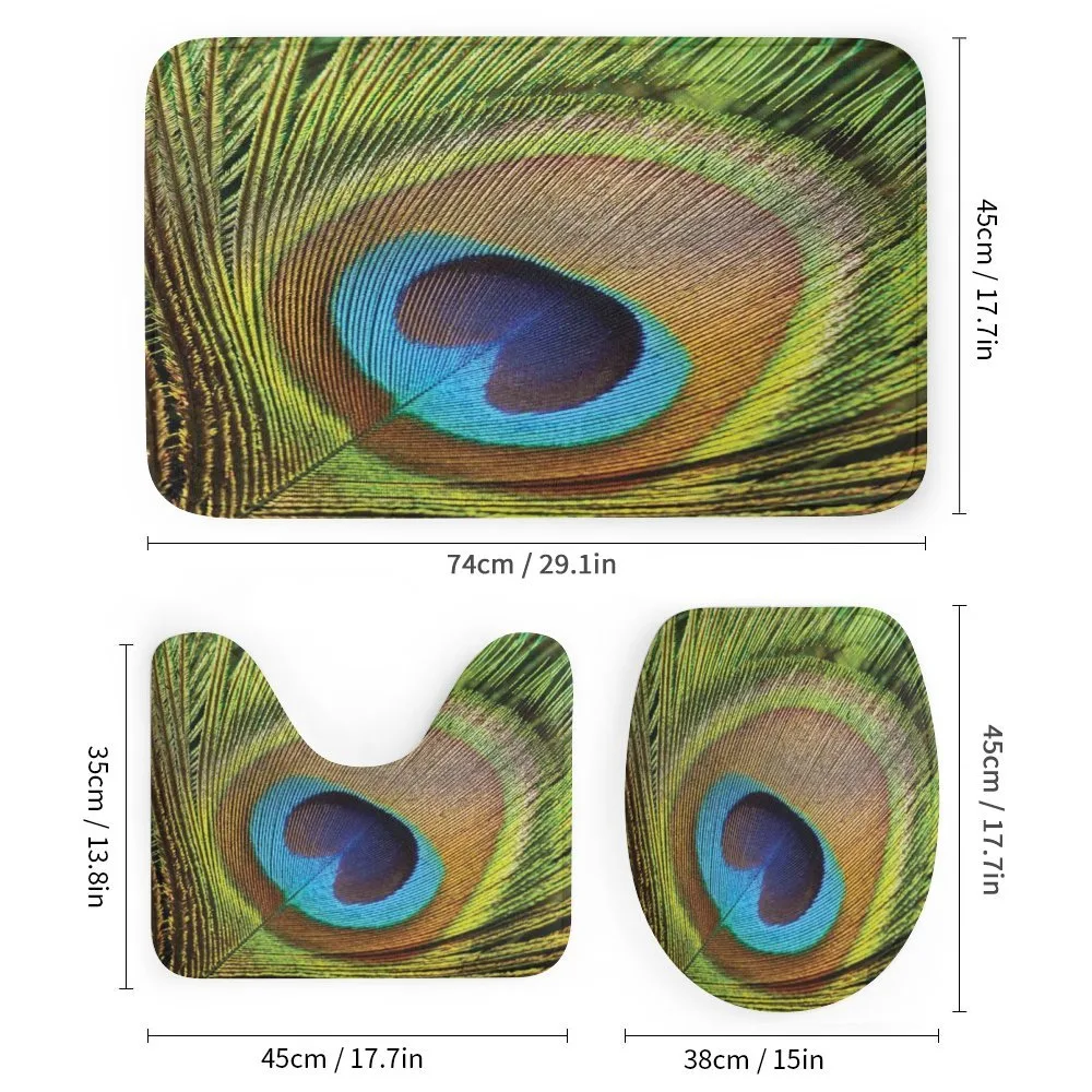 Green Peacock Feathers — Detail 1