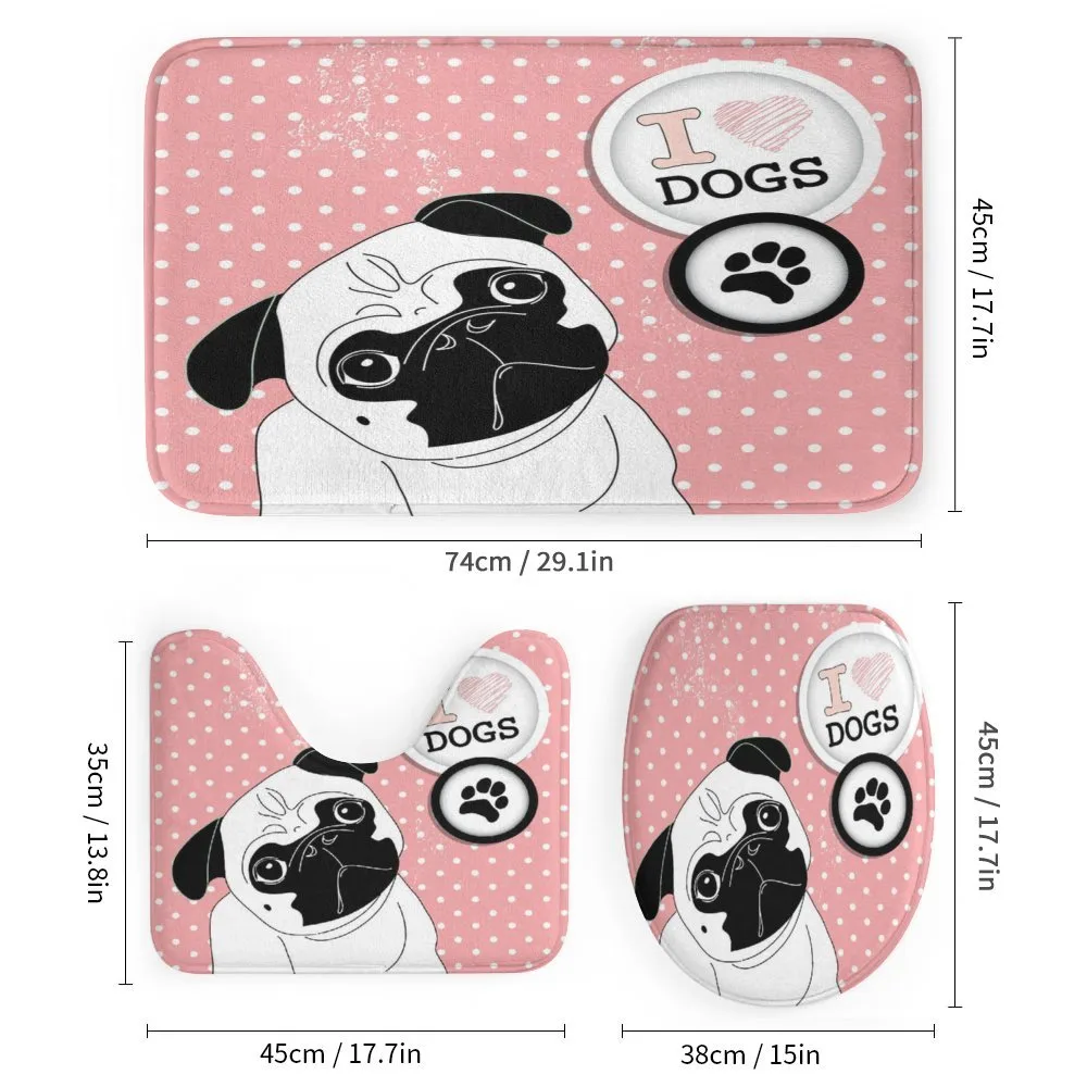 I Love Dogs Paw Print Logo — Detail 1