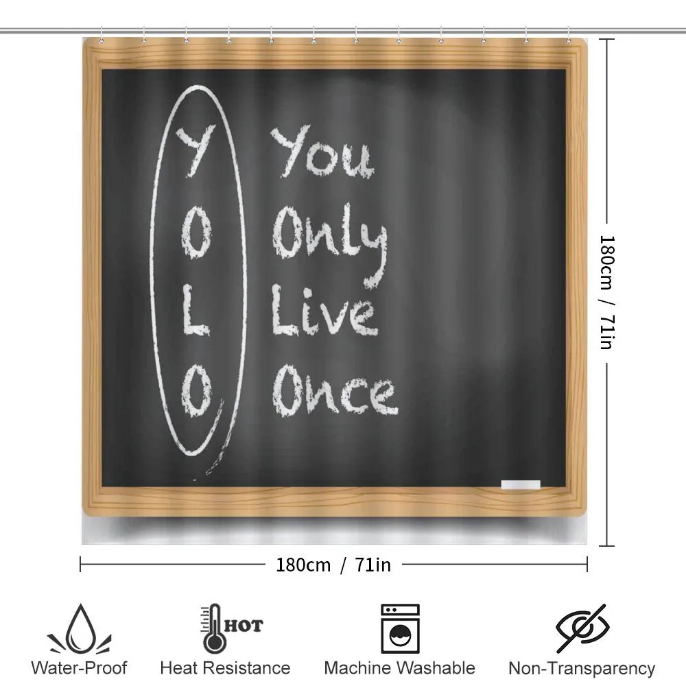 Life Words on Chalkboard — Detail 2