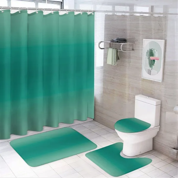 Ocean Waves Theme on a shower curtain