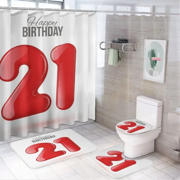 Teen Birthday Party on a shower curtain
