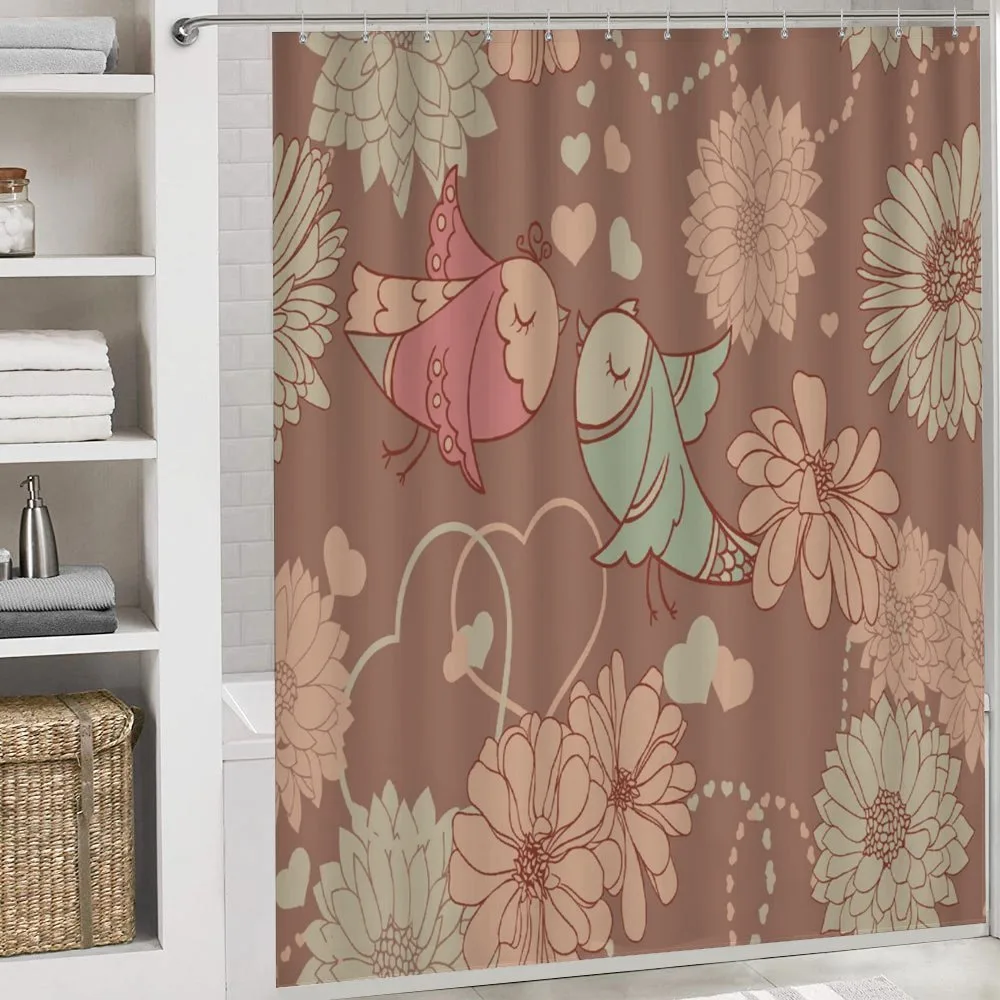 Vintage Birds Flowers Love — Detail 4