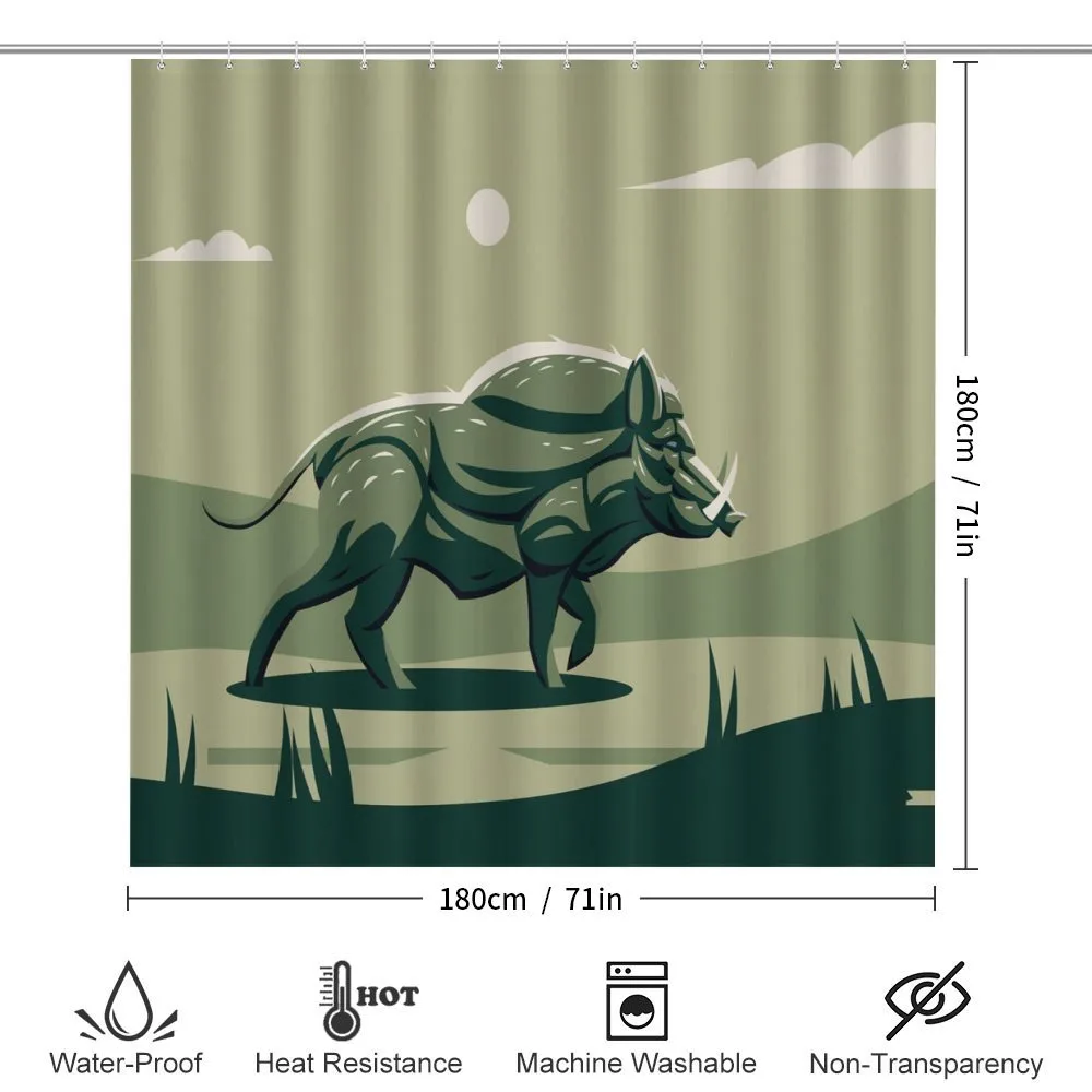 Wild Boar with Tusks Art — Detail 2