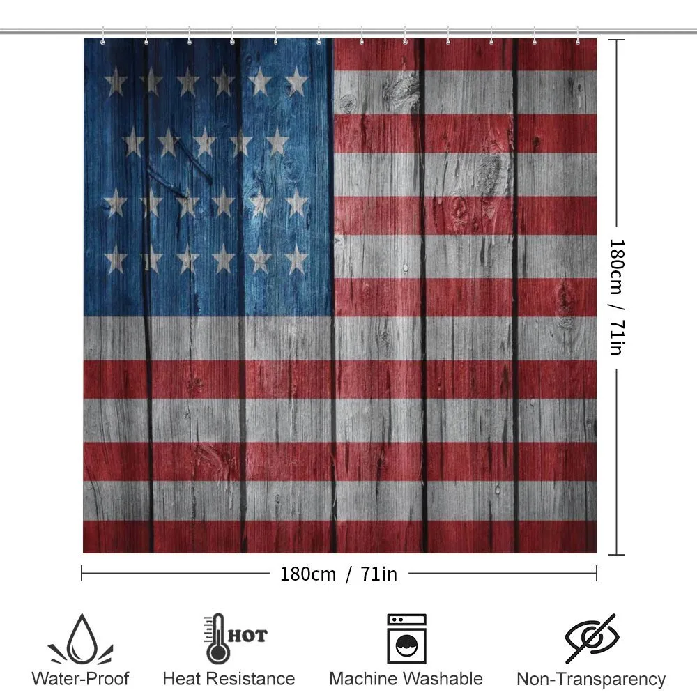 Worn Style American Flag — Detail 2