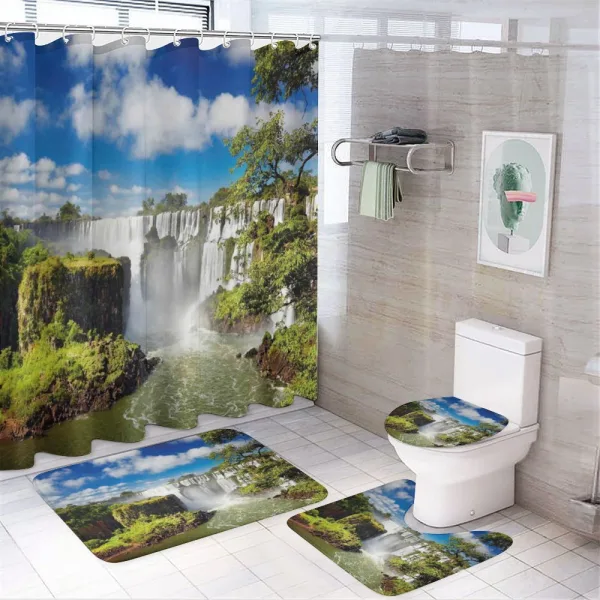 Agentinean Waterfall on a shower curtain