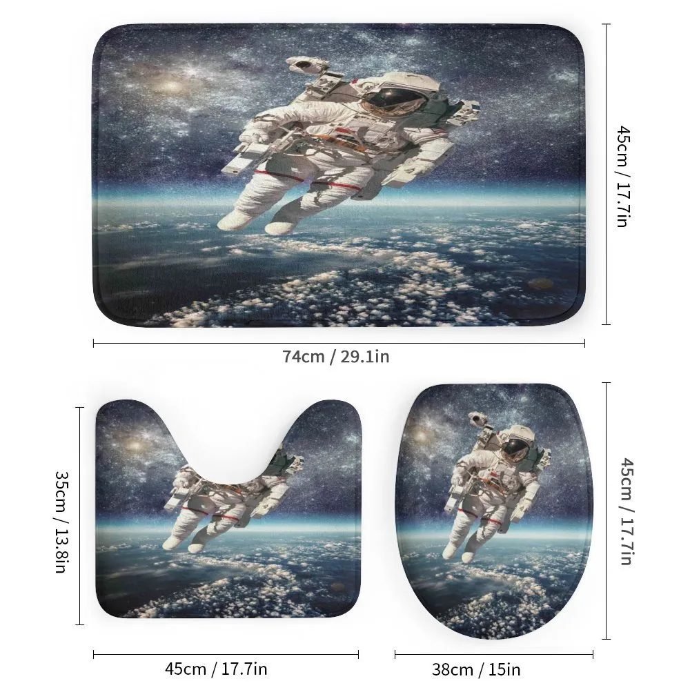 Astronaut Floats Outer Space — Detail 1
