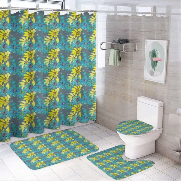 Exotic Plants on a shower curtain