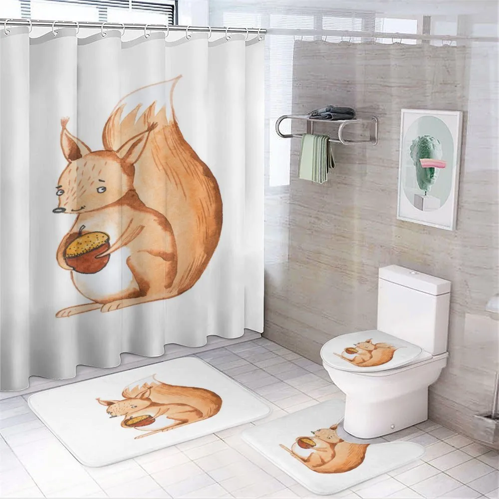 Forest Animal Holds Acorn — Your design
