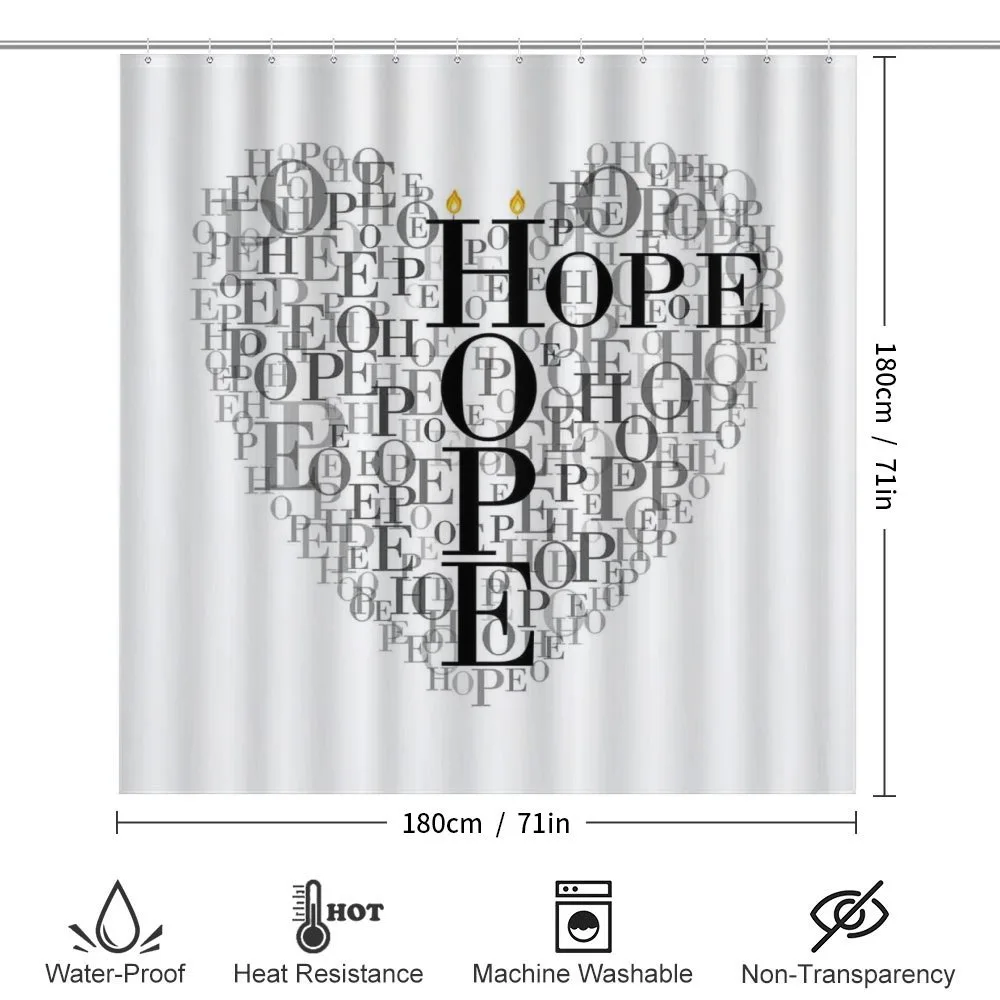 Heart Shaped Hope Word — Detail 2