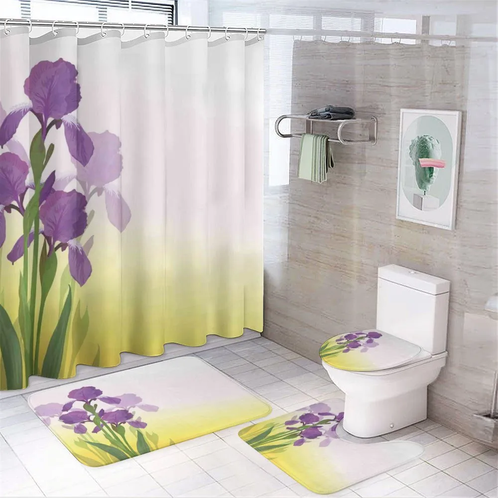 Iris Flowers Leaves — Your design