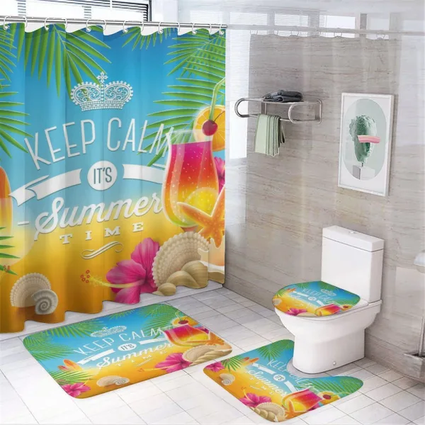 Its Summer Time Holiday on a shower curtain