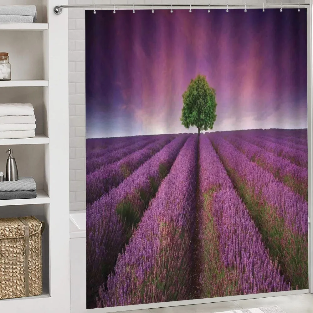 Lavender Fields and Tree — Detail 4