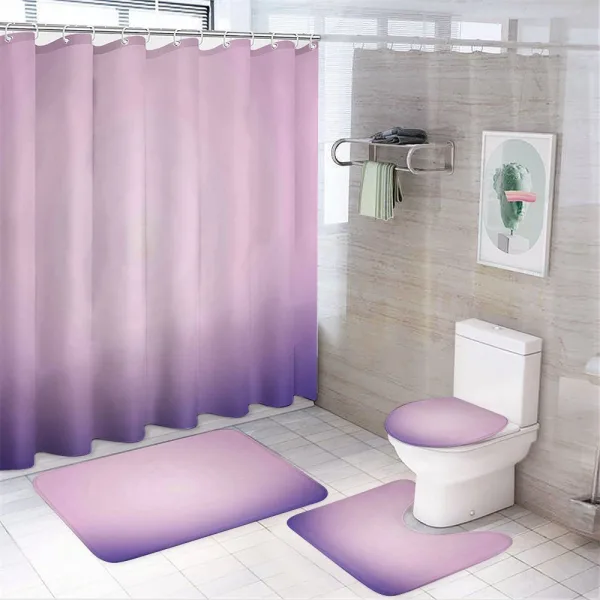 Pink and Purple Ombre on a shower curtain
