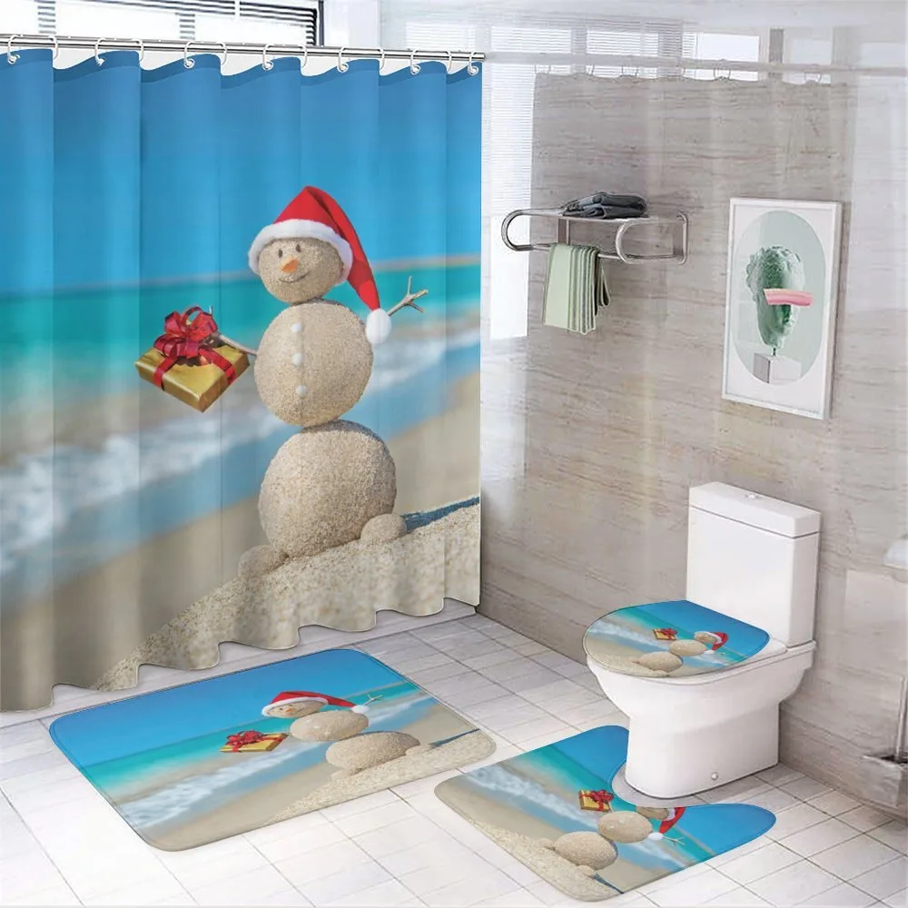 Sand Snowman Santa Hat — Your design