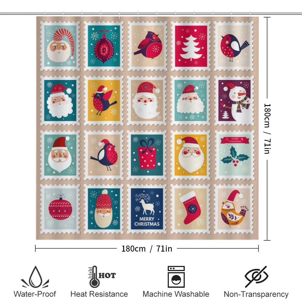 Santa Winter Stamp — Detail 2