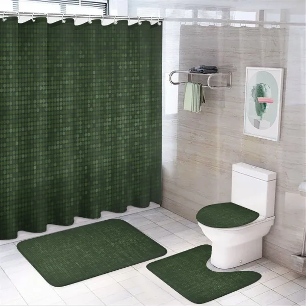 Spotty Futuristic on a shower curtain
