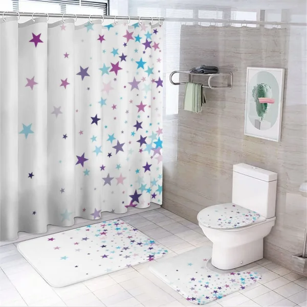Spreading on a shower curtain