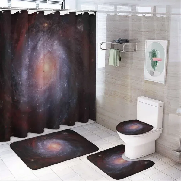 Stardust View in Space on a shower curtain