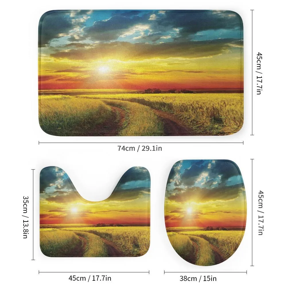 Sunset Over Field Picture — Detail 1
