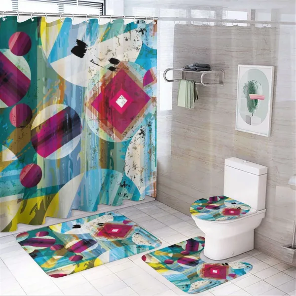 Surreal Pattern on a shower curtain