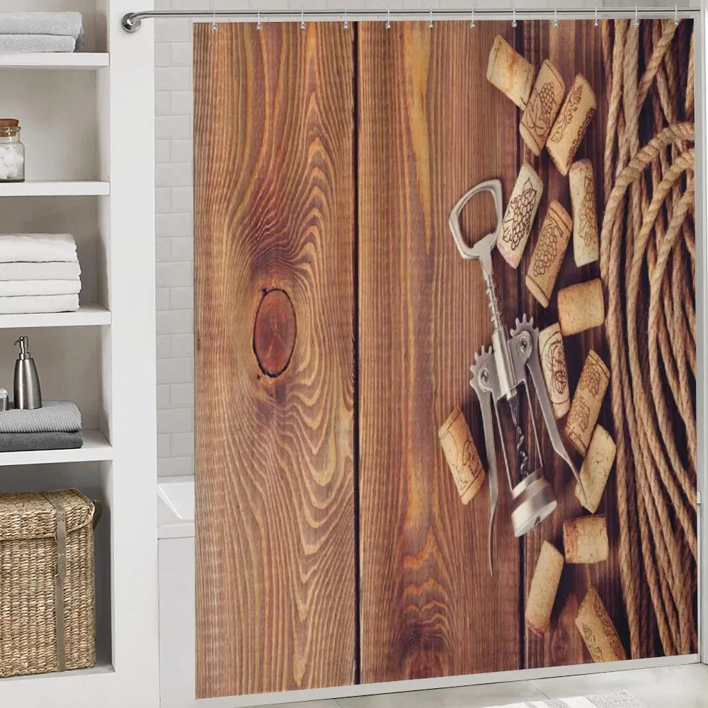 Wooden Table Wine Corks — Detail 4