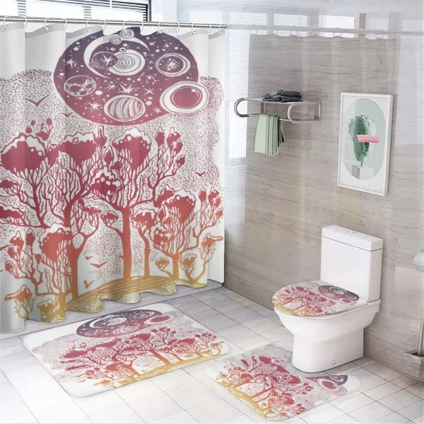 Woods Landscape on a shower curtain