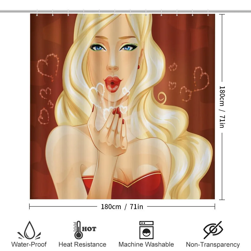 Young Blonde Woman Kisses — Detail 2
