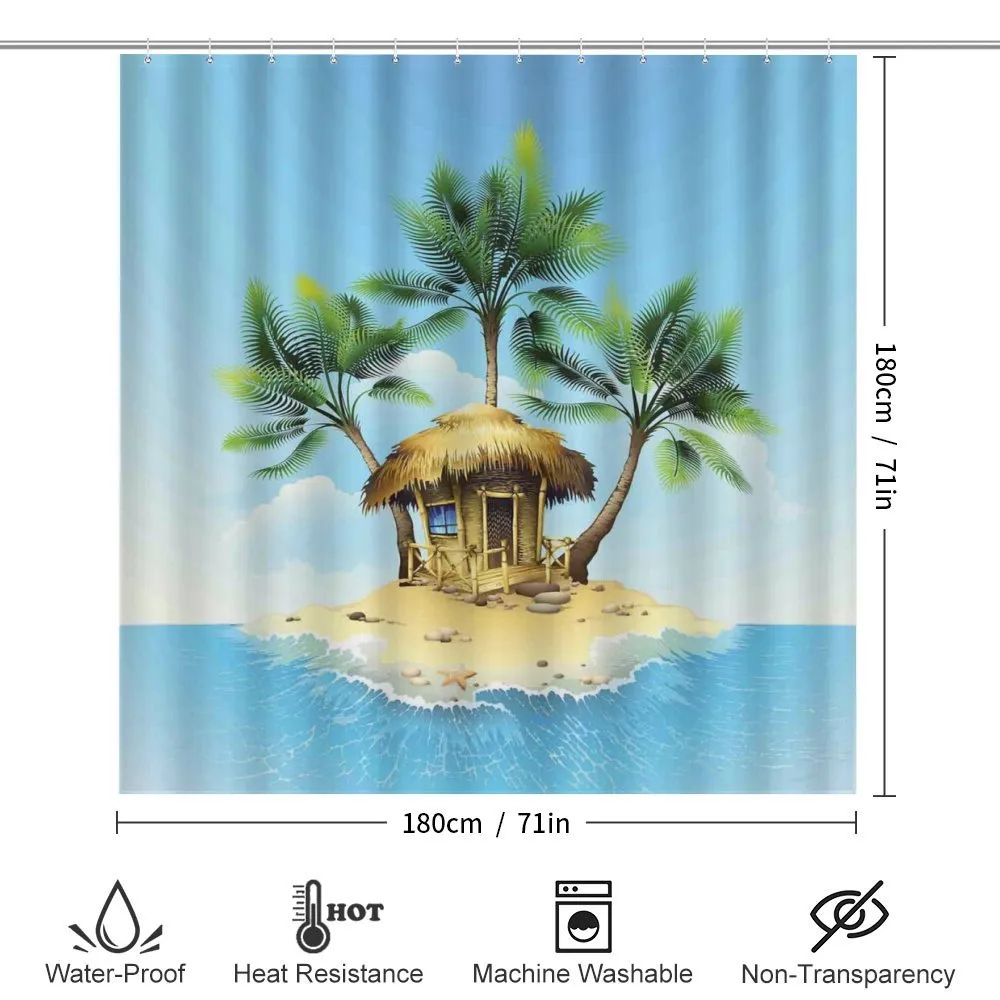 Bungalow with Palm Tree — Detail 2