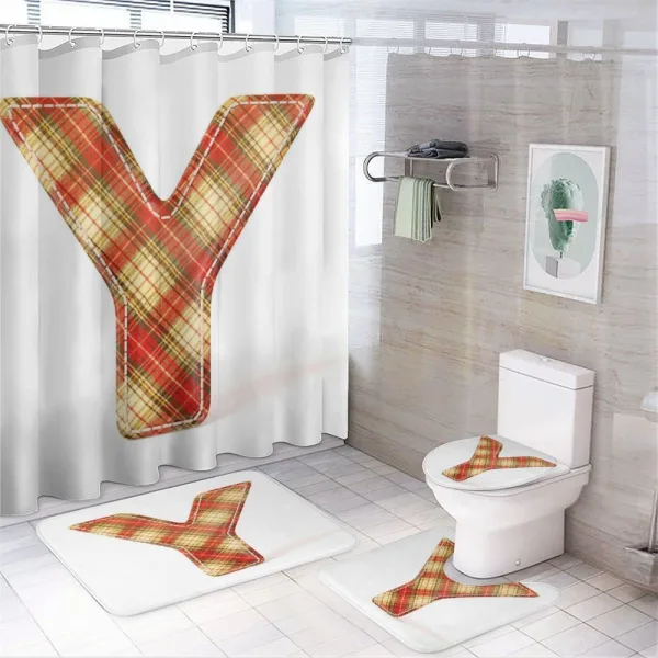Classic Plaid Pattern on a shower curtain