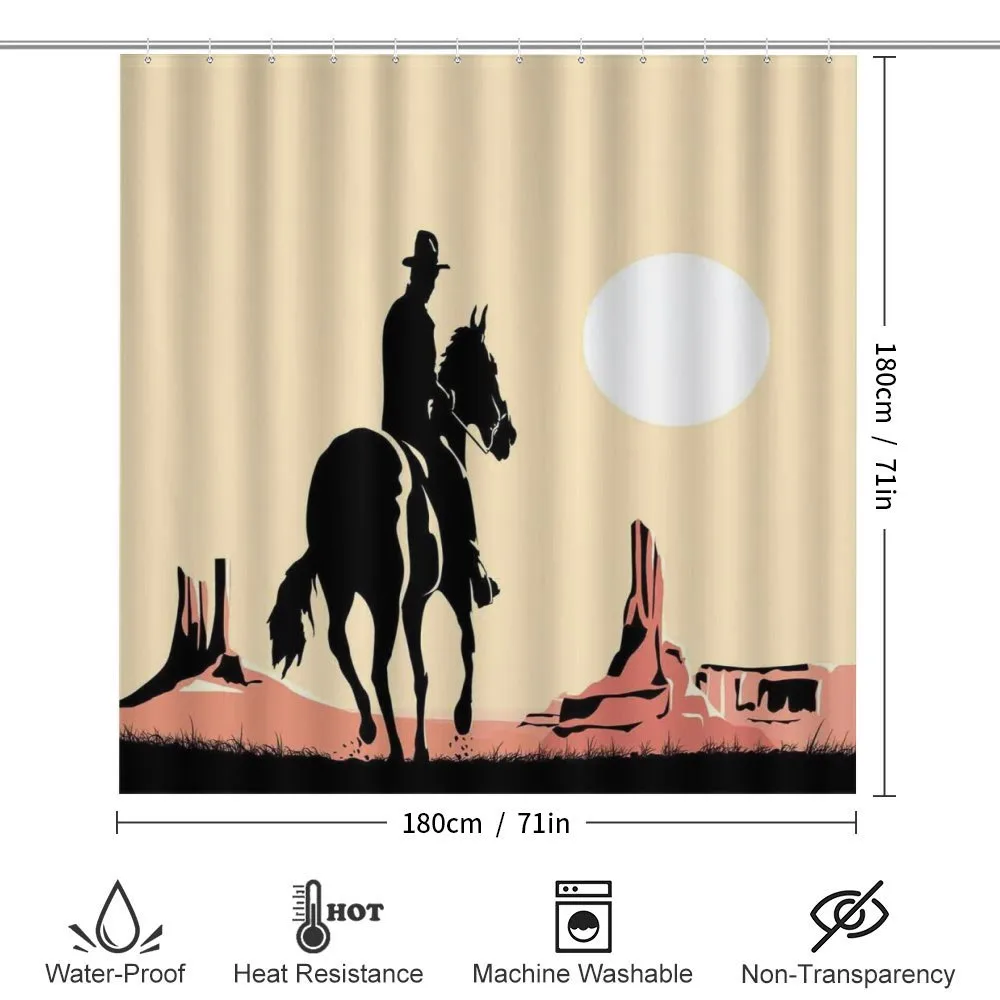 Cowboy Horse Sunset — Detail 2