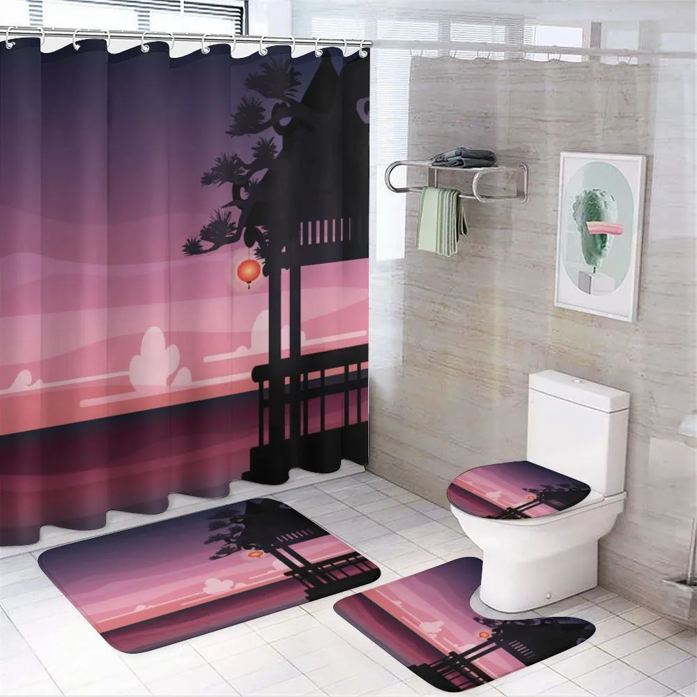 Ethnic Asian Pavilion Sunset — Your design