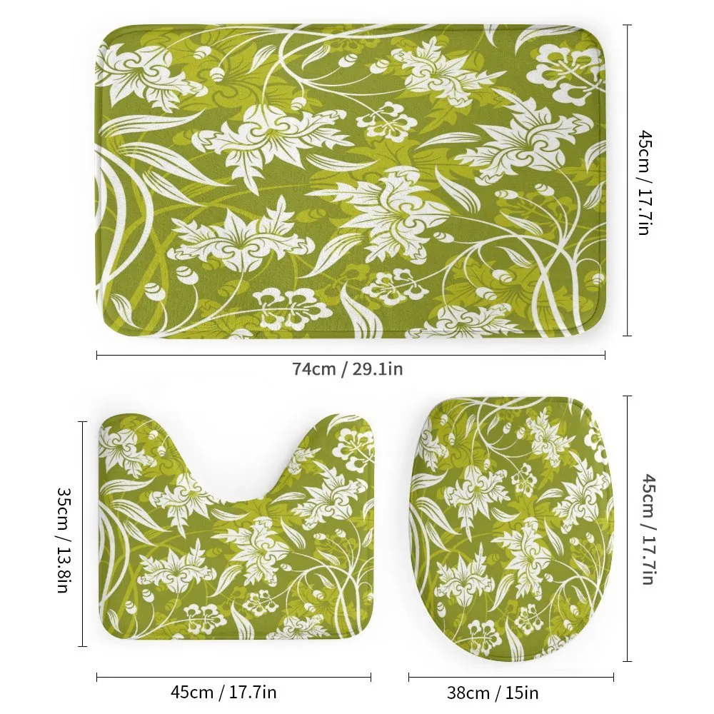 Green Flower Pattern — Detail 1