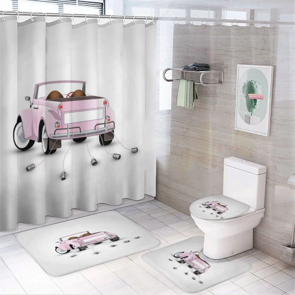 Just Married Cartoon Car — Your design