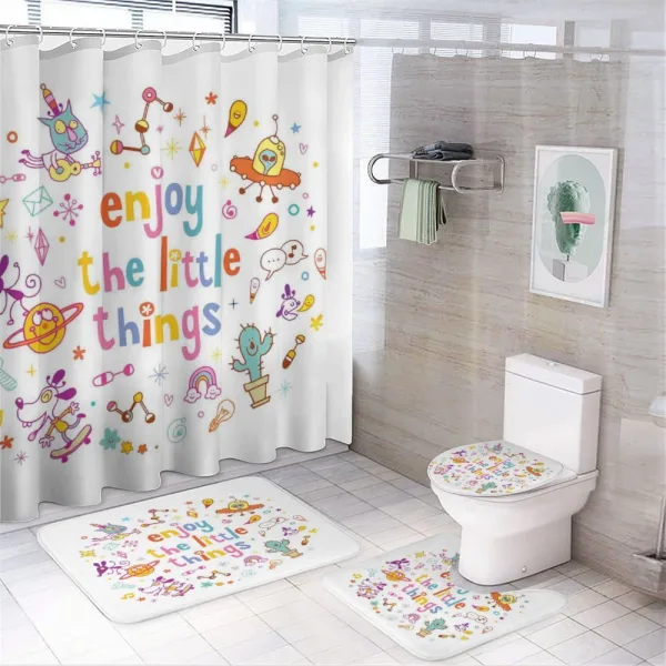 Nursery Cartoon Design on a shower curtain