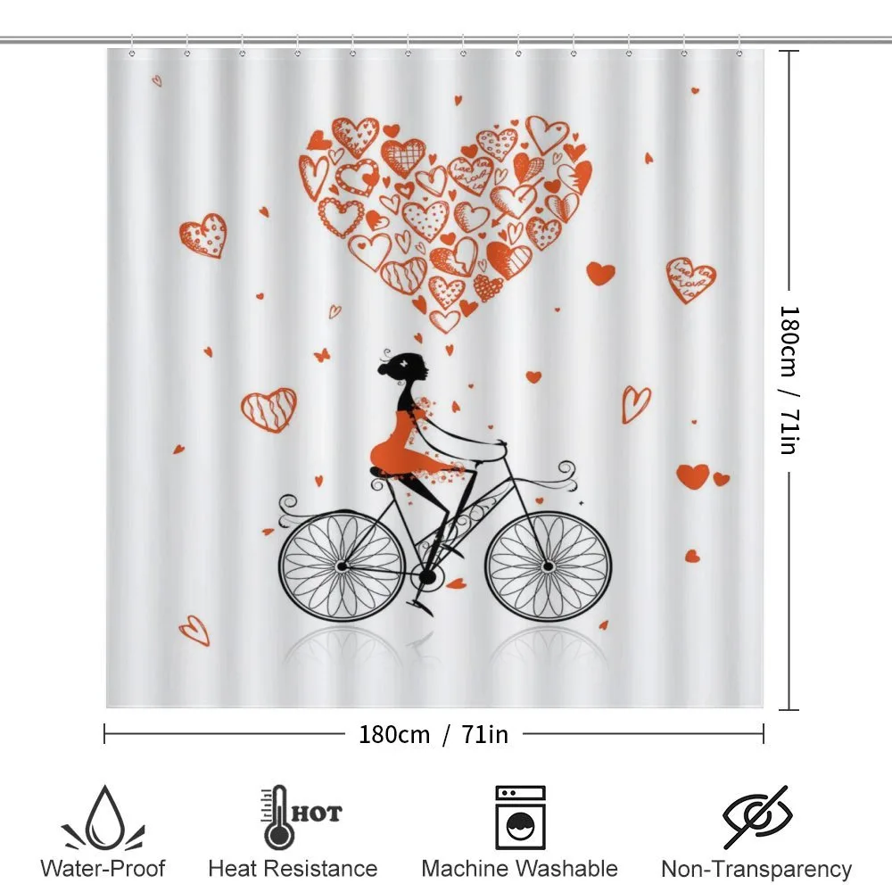 Romantic Cyclist Girl — Detail 2