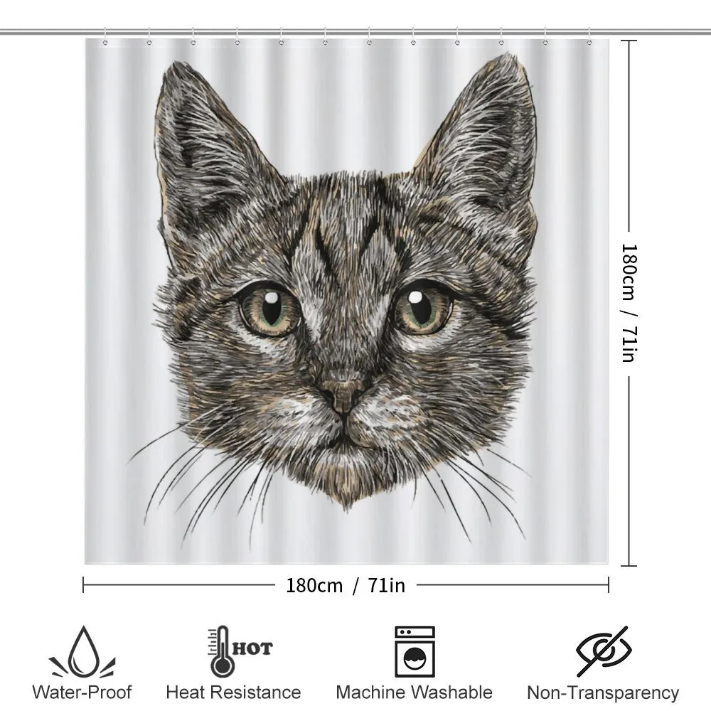Sketchy Cat Head — Detail 2
