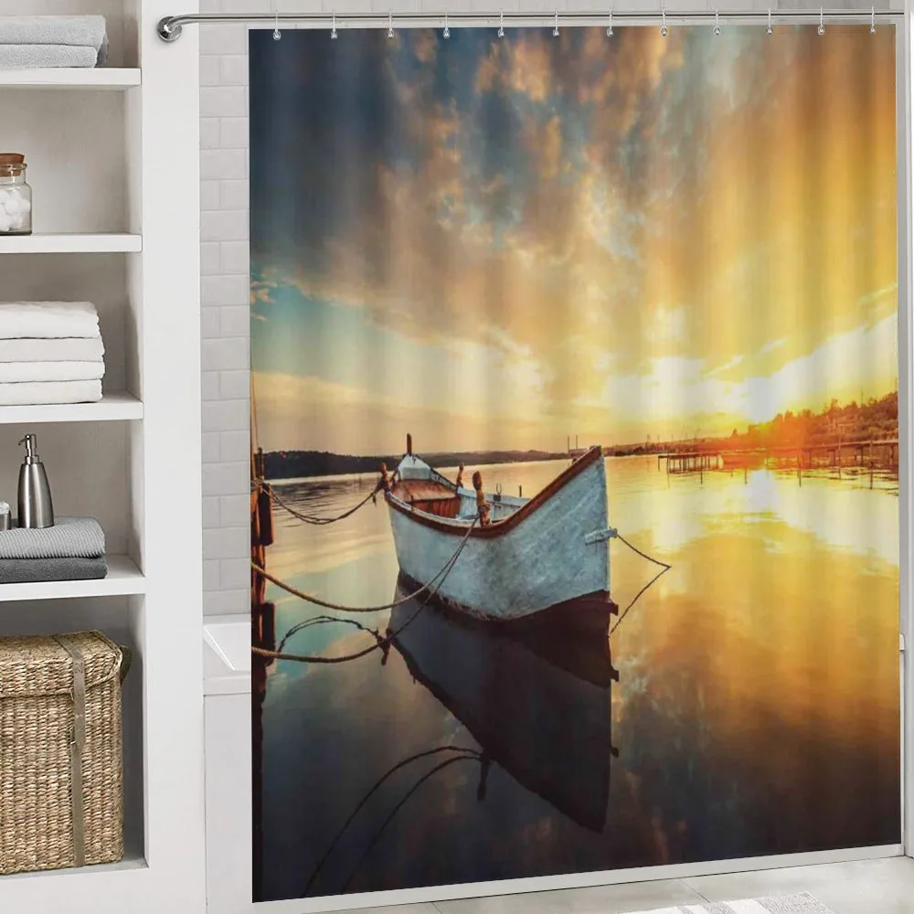Sunset at Harbor Boat — Detail 4