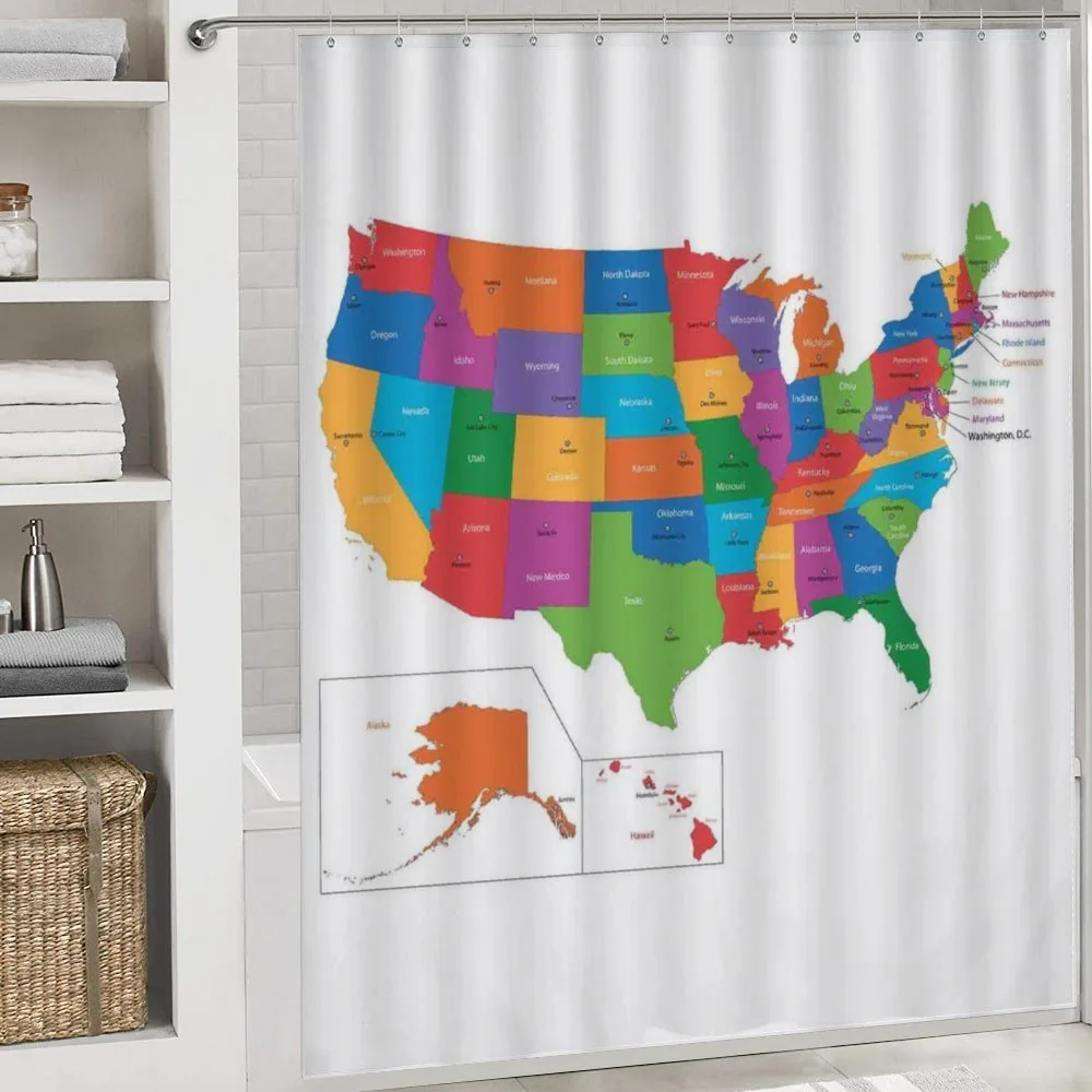 USA Map with States — Detail 4