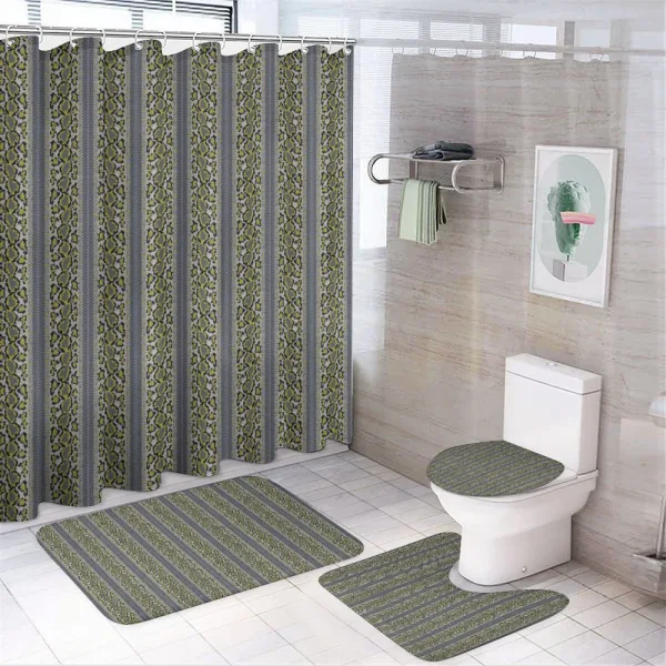 Vivid Contrast Art on a shower curtain