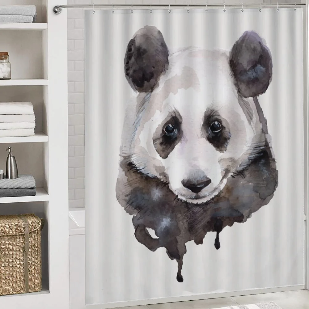Watercolor Panda Bear — Detail 4