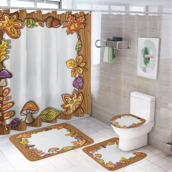 Autumnal Nature on a shower curtain