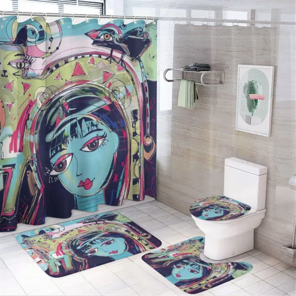 Avatar Woman Cat on a shower curtain