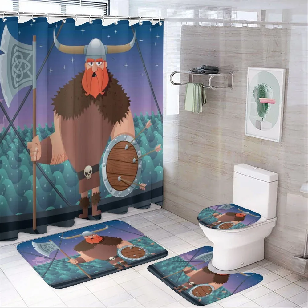 Cartoon Viking on Ship — Your design