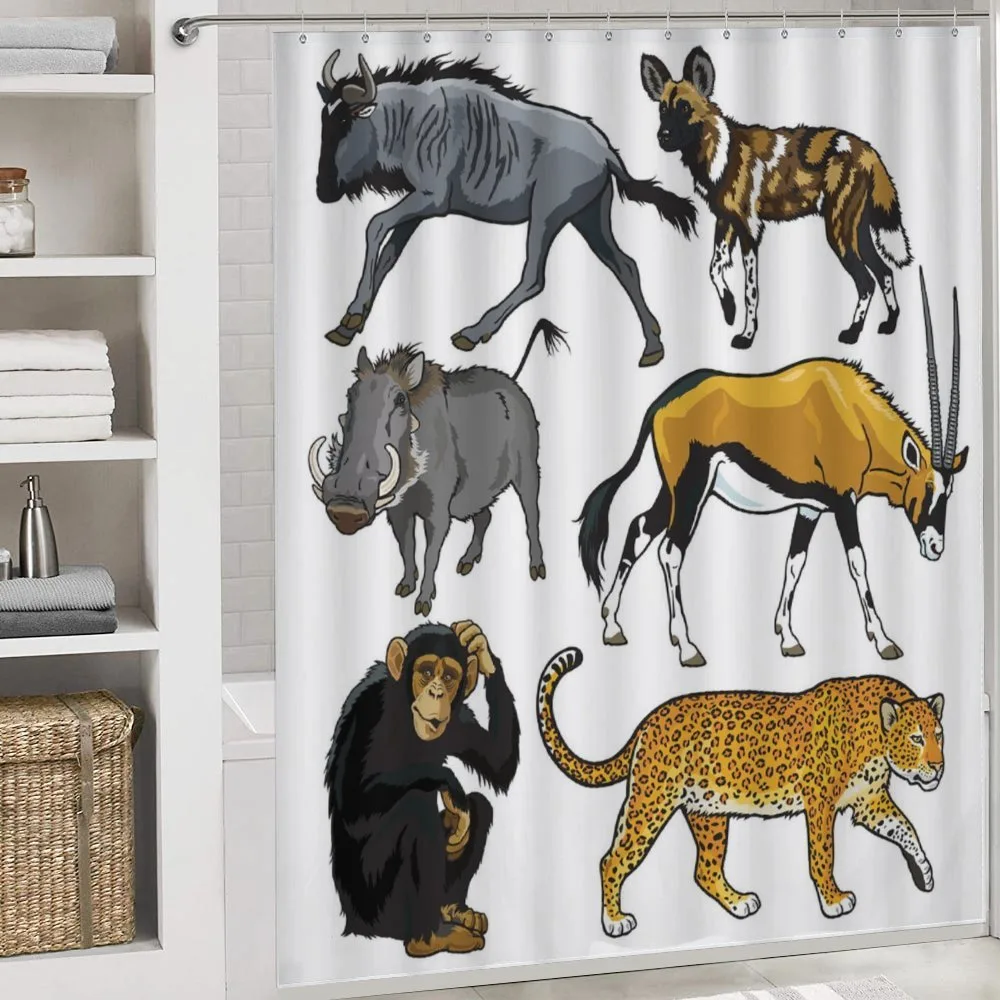 Cartoon Wild Animals Africa — Detail 4