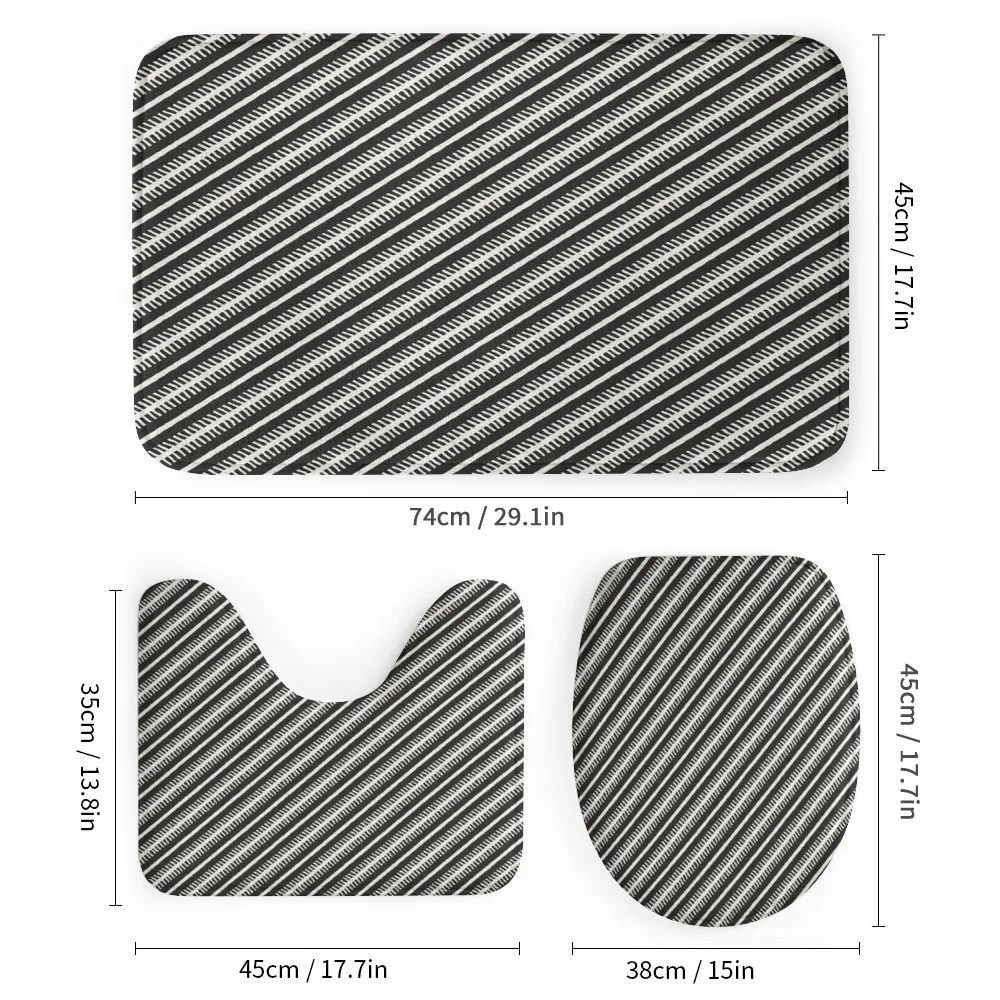 Diagonal Zip Motif and Lines — Detail 1