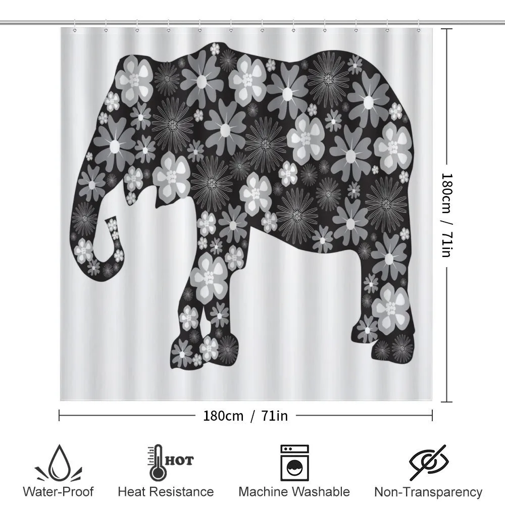Floral Elephant Pattern — Detail 2