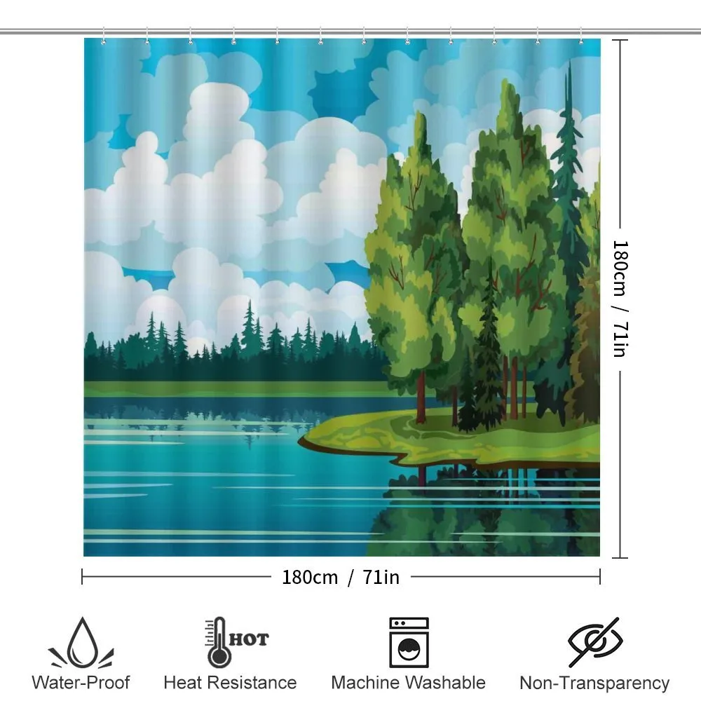 Forest Lake Clouds — Detail 2